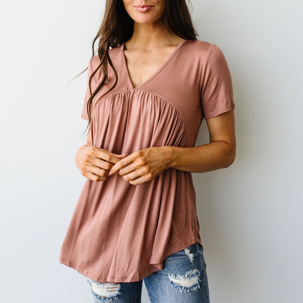 Bamboo Knit Top in Ginger - Picture 6 of 11